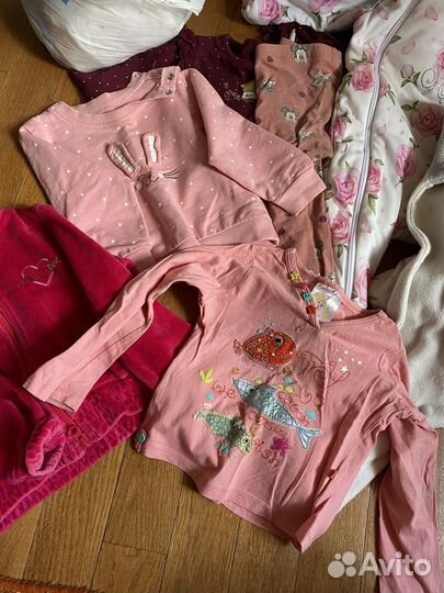 Одежда пакетом на девочку 74 80