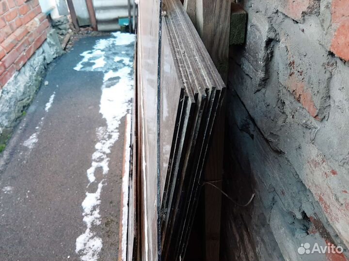 Стёкла тонированные коричневые 160 100см