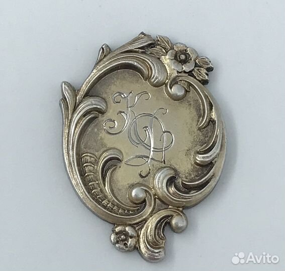 Жетон кулон Серебро 84 проба 1915 год позолота