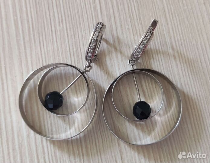 Серьги серебро