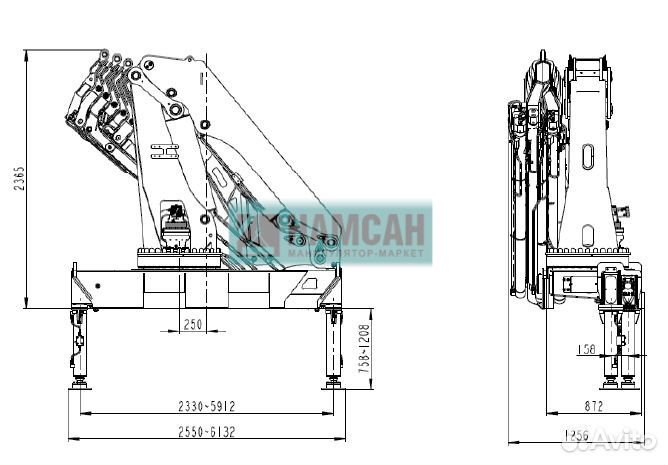 Shacman (Shaanxi) X3000 с КМУ, 2024