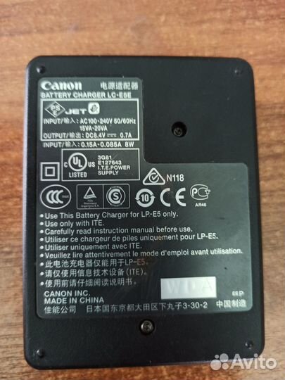 Canon LC-E5E Зарядное устройство