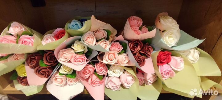 Букет из пенных роз