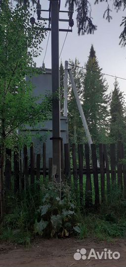 Установка столба для электричества подключение