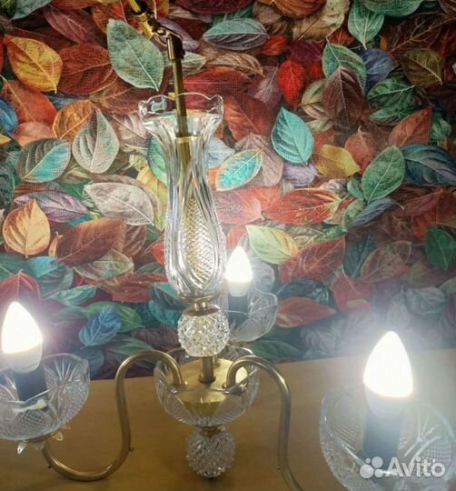 Люстра хрустальная винтаж СССР
