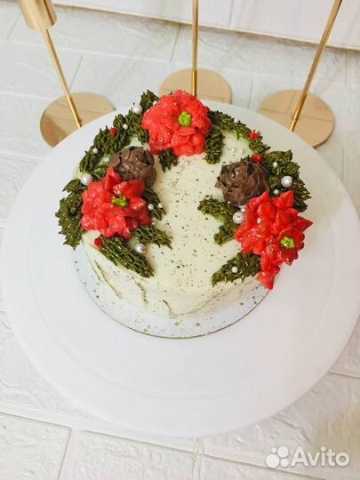 Торты капкейки на Рождество и Новый год на заказ