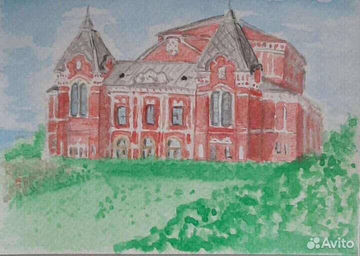 Самара акварелью