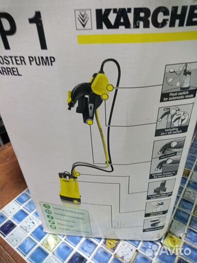 Насос с комплектом для полива из бочки