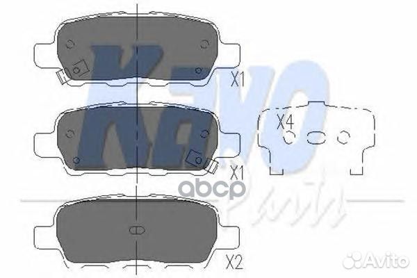 Колодки тормозные nissan X-trail/qashqai/tiida