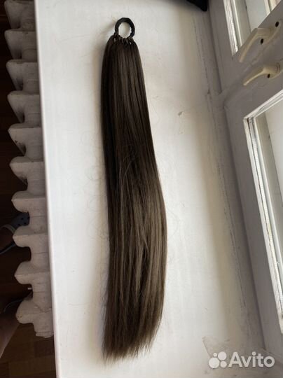 Хвост волосы на резинке