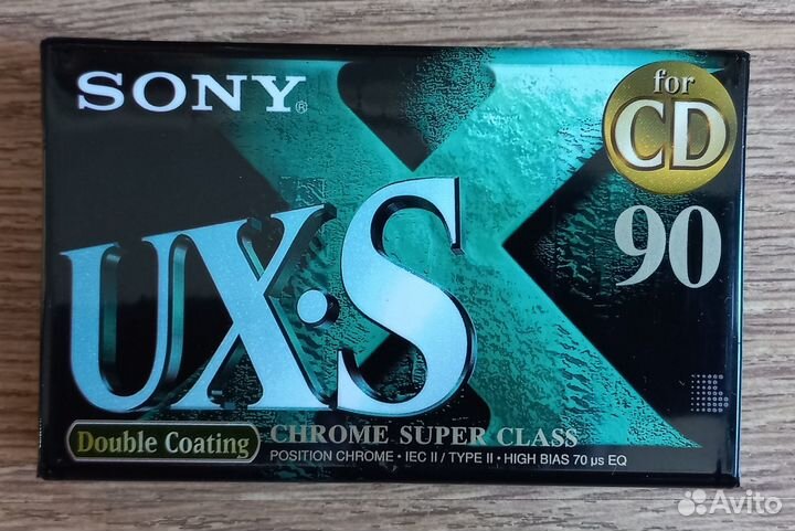 Аудиокассеты sony UX-S 90 хром 1996г