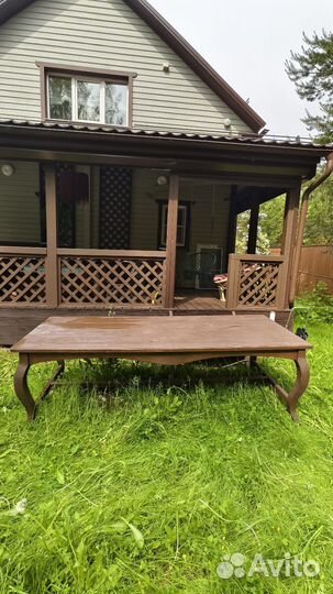 Стол из массива дерева бу