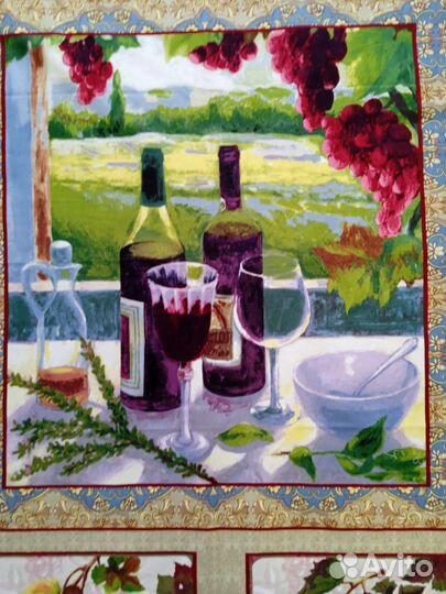 Ткань, купон американского хлопка, панель