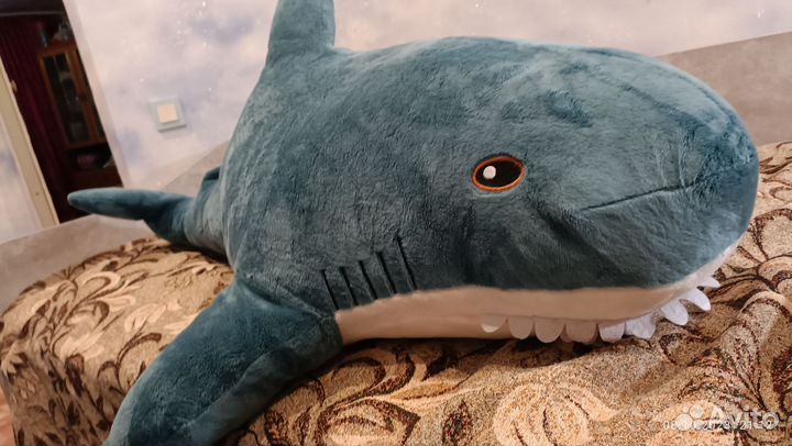 Мягкая игрушка акула плюшевая 120 см