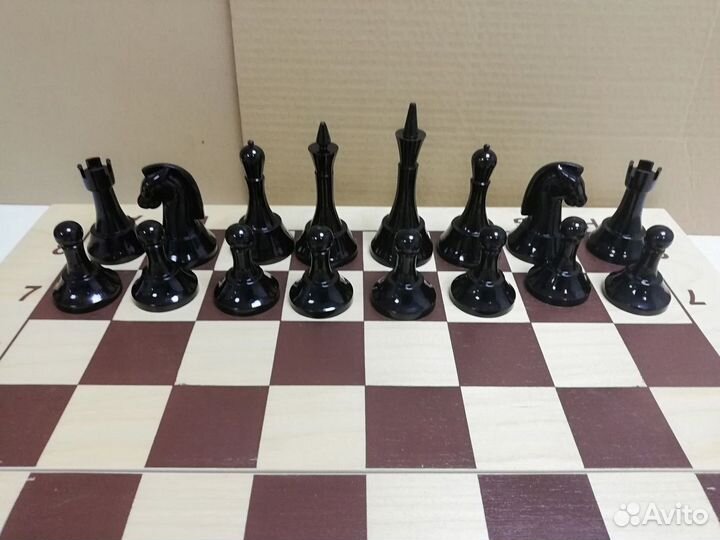 Шахматы СССР Большие фигуры пластик