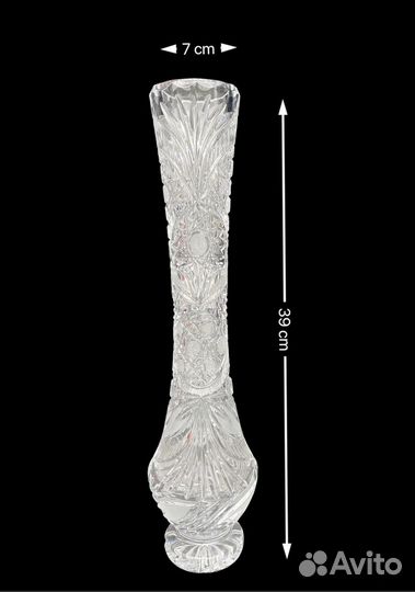 Ваза хрусталь барыня
