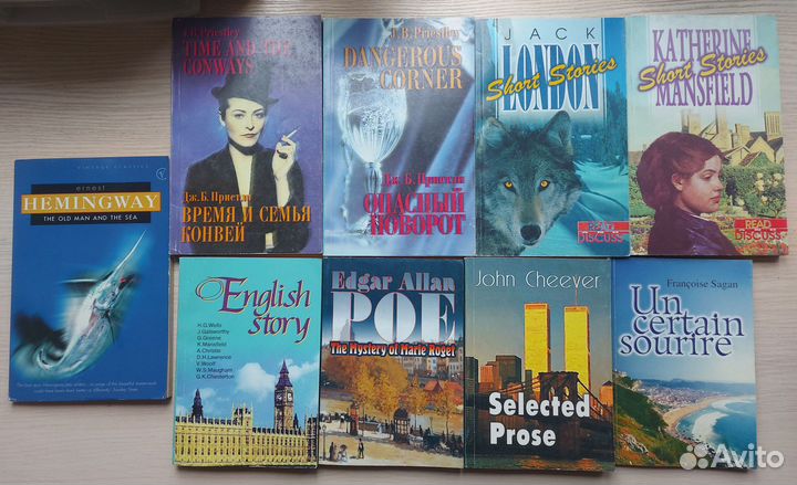 Книги на английском языке разные, английский клуб