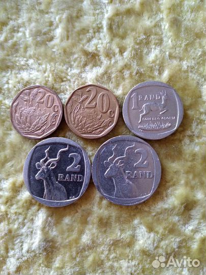 Монеты Чехии, юар, Испании