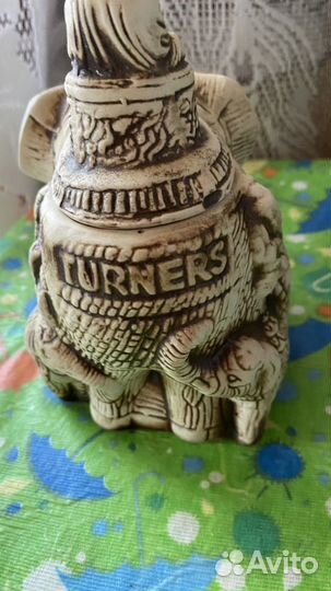 Керамика, статуэтка-ёмкость слон и будда (крышечка