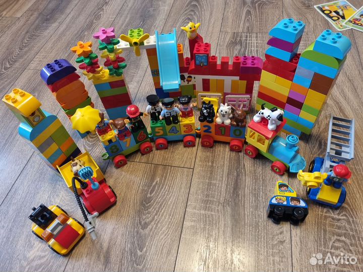 Lego duplo + фигурки животных