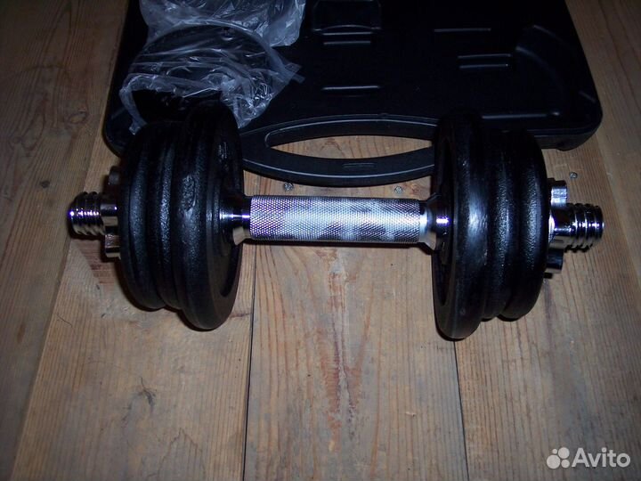 Гантели 20 кг разборные в кейсе