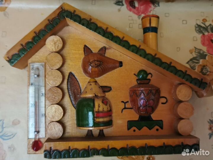 Термометр СССР дерево рабочий