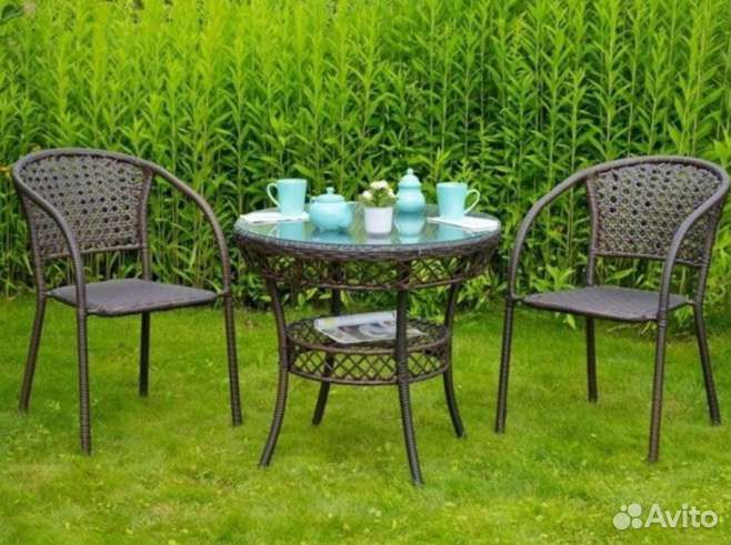 Кресло плетеное садовое