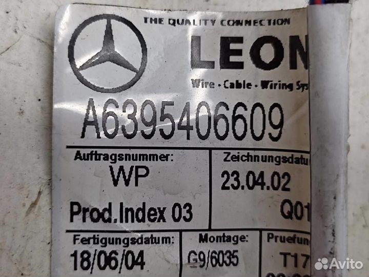 Проводка двери W639 V-class Vito 646.982 2004