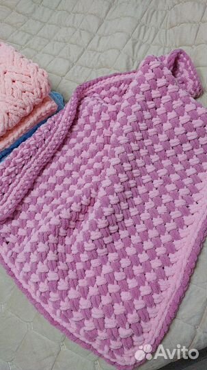 Плед из ализе пуффи детский