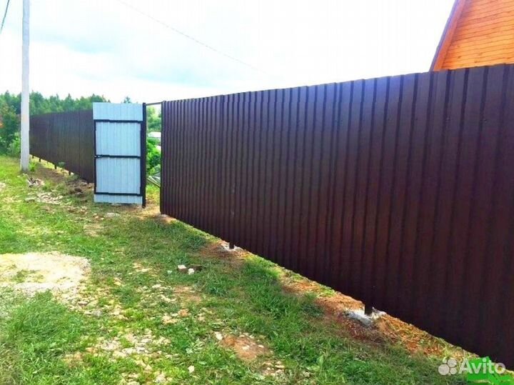 Забор из профнастила