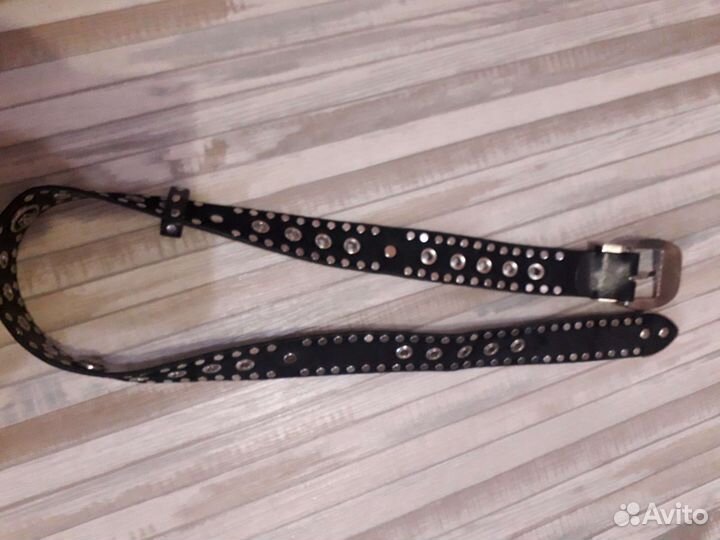 Мужской кожаный ремень ручной работы