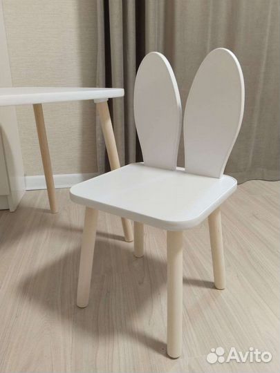 Комплект детский стол и стул зайка