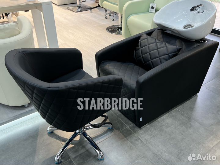 Мойка парикмахерская и кресло парикмахерское
