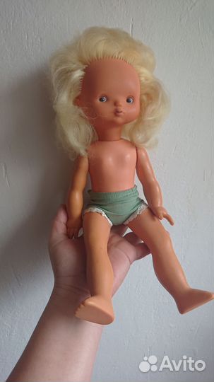 Кукла пупс гдр винтаж 50е 60е редкая 32см