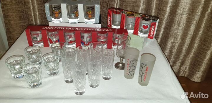 Штофы и графины, декантер, стаканы, рюмки, Бутылки