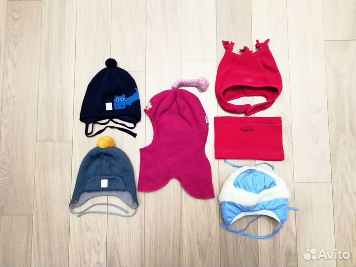 Шапочки Reima, Gusti, Kerry и Кроха, шлем Kivat