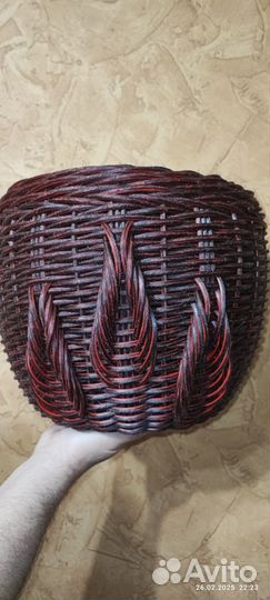 Кашпо из искусственного ротанга 12 л, 5 л