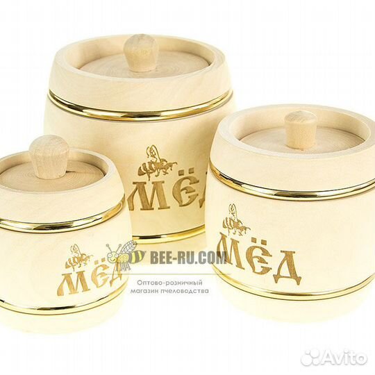 Бочка медовая из липы Пасечник 3 кг