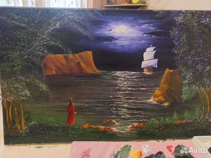 Картина маслом холст