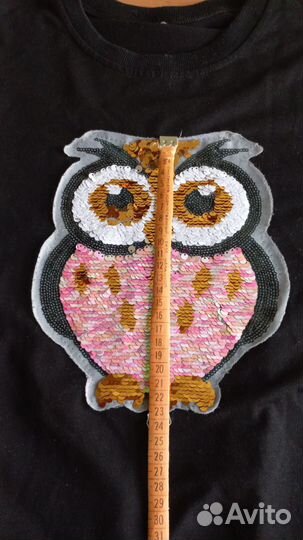 Нашивка большая на одежду из пайеток