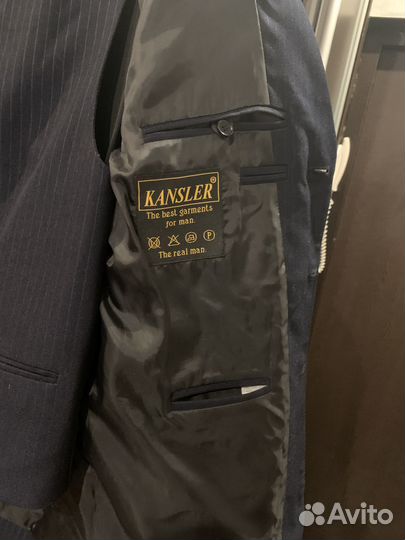 Костюмы мужские тройка из шерсти классика 46