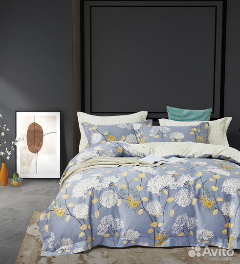 Постельное бельё Cristelle Amante сатин Евро 4 нав