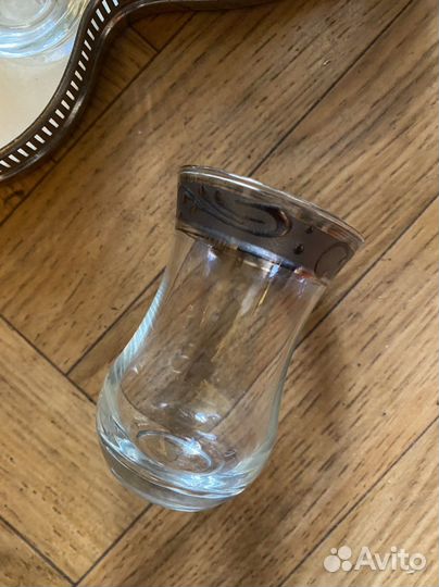 Армуды турецкие стаканы для чая с блюдцами