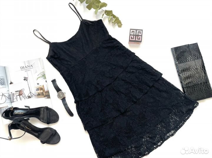 Платье женское 42 44 черное вечернее