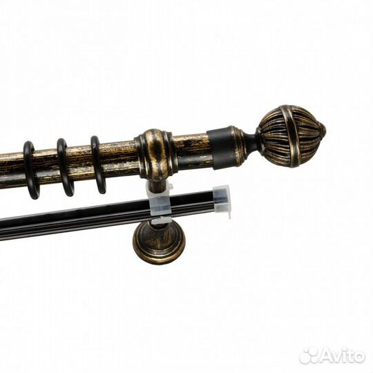 Карниз для классических штор, двухрядный 3 метра