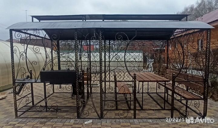 Мангальный комплекс с беседкой