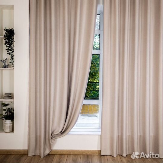 Шторы рогожка Орфей Миндальное искушение