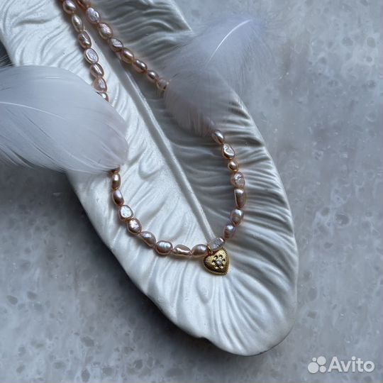 Чокер колье жемчуг