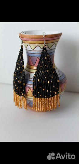 Серьги из бисера