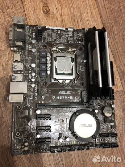 Материнская плата asus + i3 3340 + 4x2 ddr3 1866